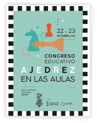Cartel Congreso educativo de ajedrez en las aulas