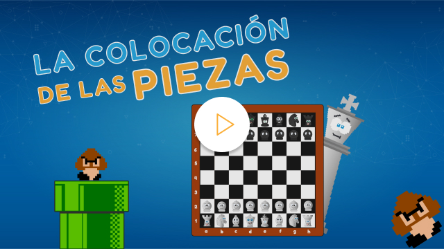 Videotutorial: aprende cómo colocar correctamente las piezas en el tablero.