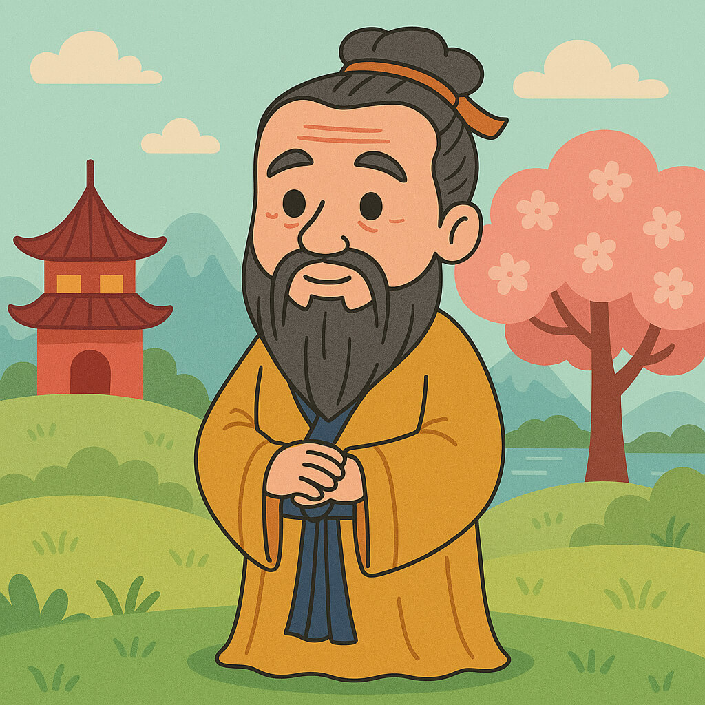 Ilustración Confucio