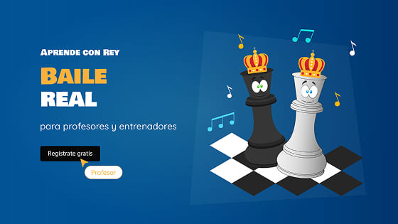 Minijuego de ajedrez Baile real - Aprende a mover el rey en ajedrez