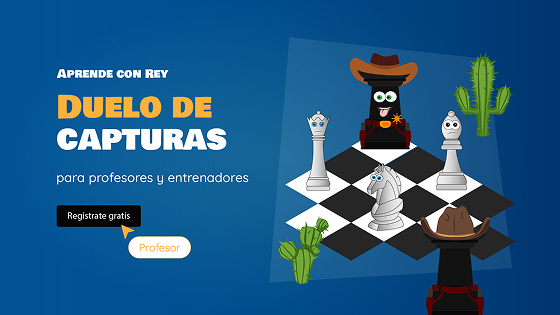 Minijuego de ajedrez Duelo de capturas - Refuerza los movimientos y valores de las piezas